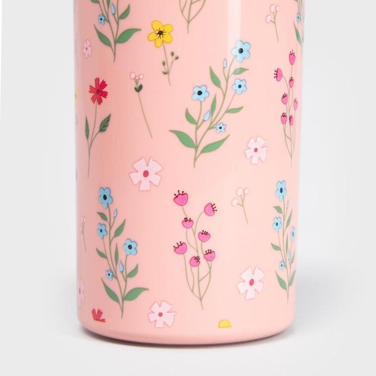 Homla, B2 Lusy, zestaw lunchbox, różowy z kubkiem, 1,8l