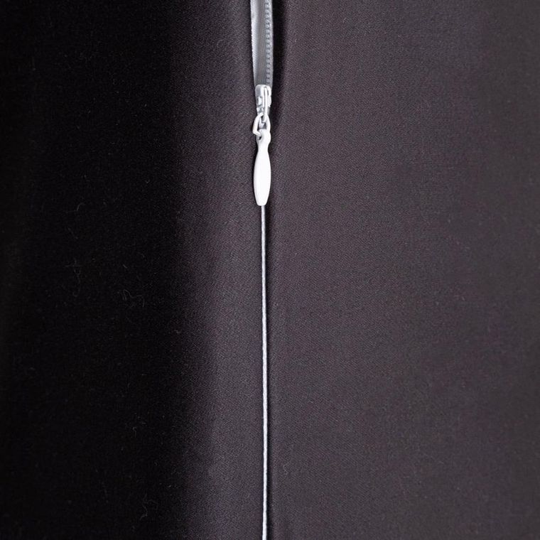 Homla, Bamsa, zestaw dwóch poszewek, z satyny bambusowej, czarny, 50-60 cm