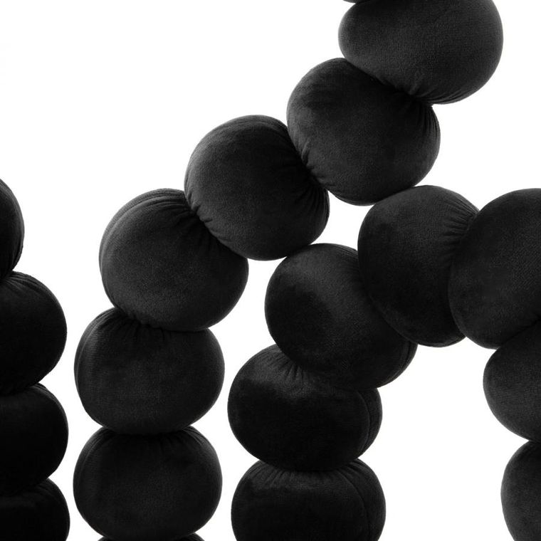 Homla, Bubble Team, Krzesło welurowe czarne, 56,5-52-87 cm, 871837