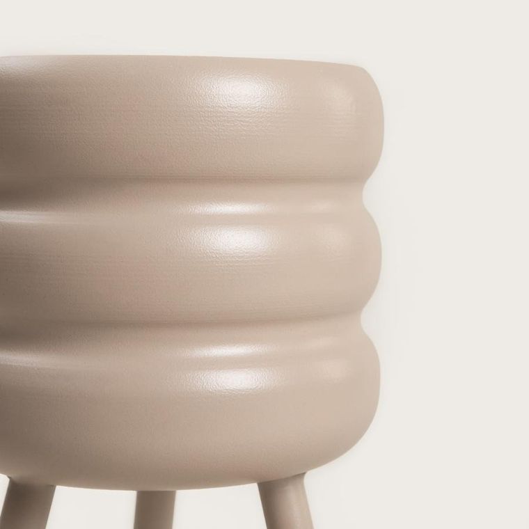 Homla, Buuble, kwietnik na nóżkach, beżowy, 16-28,5 cm