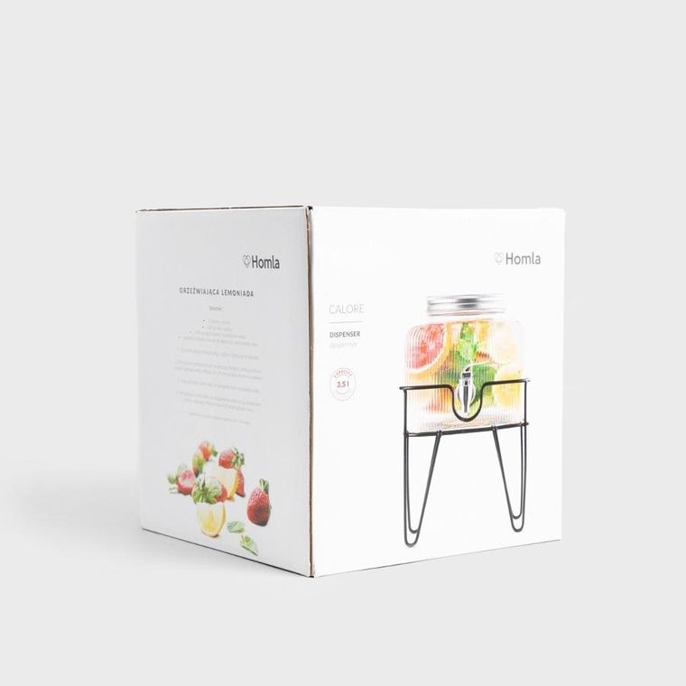 Homla, Calore, dyspenser, ryflowany na stojaku, 3,5l, 744402