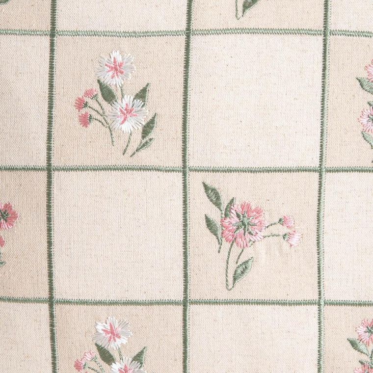 Homla, Damini, poszewka, z dodatkiem lnu w kwiatowy wzór, 45-45 cm