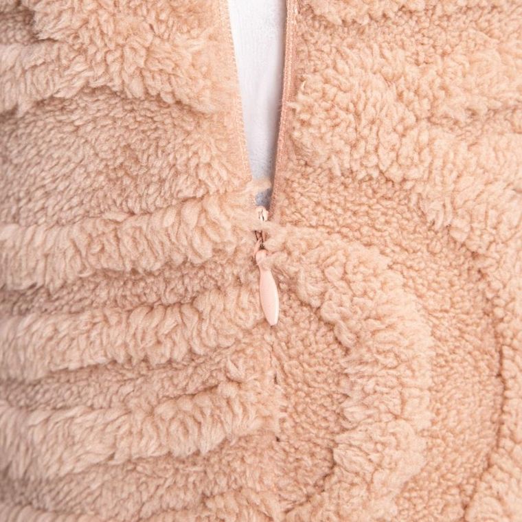 Homla, Darin, poszewka, miękka beżowa ze strukturalnym wzorem, 45-45 cm