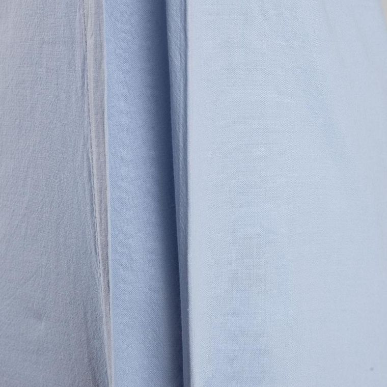 Homla, Defla, pościel z pranej bawełny, niebieska, 140-200 cm, 734557