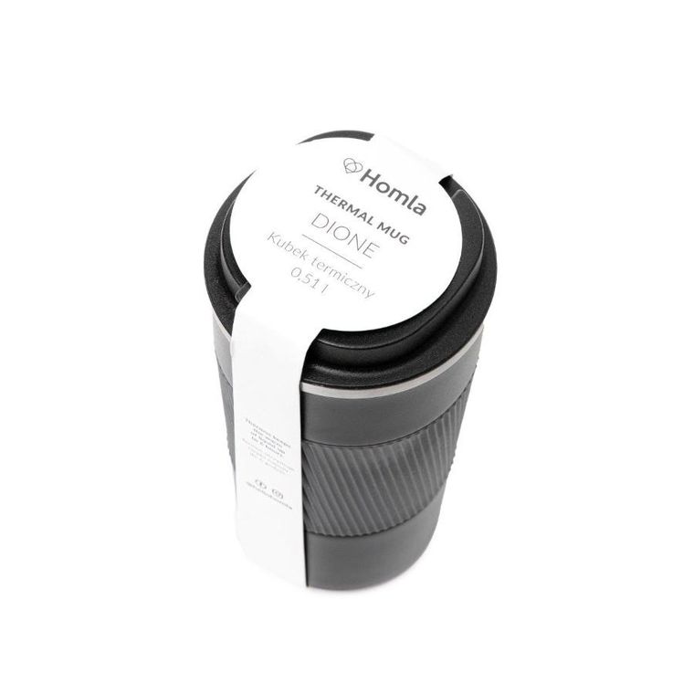 Homla, Dione, kubek termiczny, czarny, 0,51l