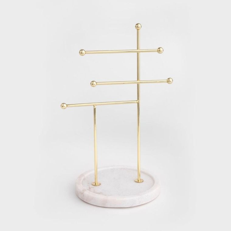 Homla, Dita, ekspozytor na biżuterię, złoty, 20-15-30 cm