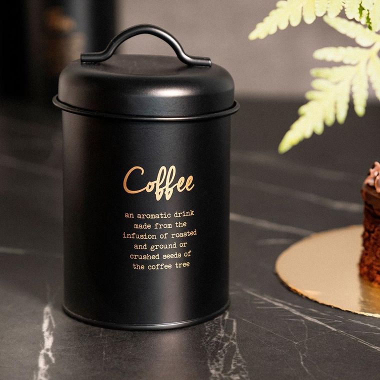 Homla, Escille, pojemnik na kawę czarny, 14-10 cm