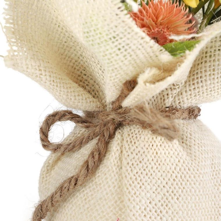 Homla, Flos, roślina sztuczna, z kolorowymi kwiatuszkami, 30 cm