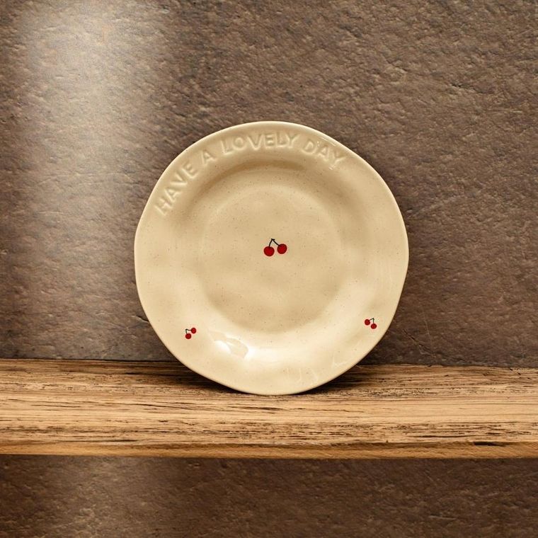 Homla, Isernia, talerz, w wisienki, 20 cm