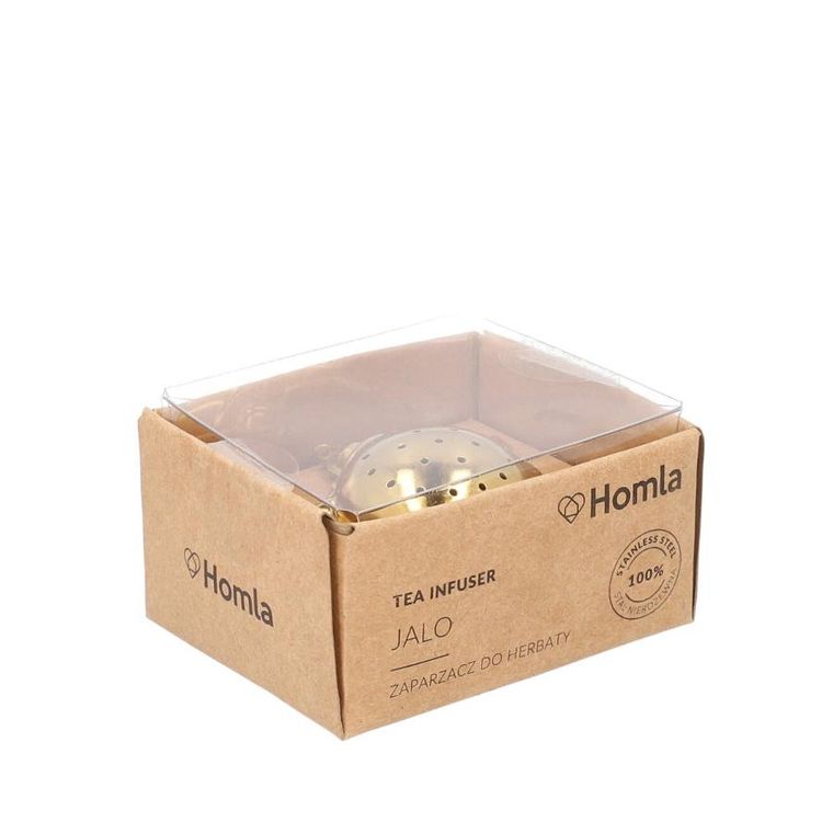 Homla, Jalo, Zaparzacz do herbaty w kształcie imbryka złoty 6-5 cm