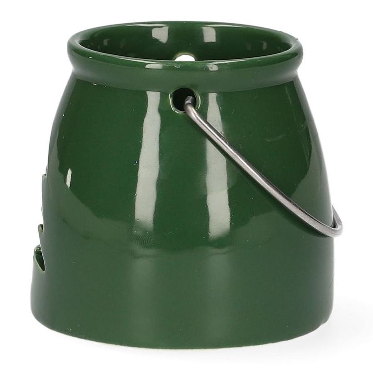 Homla, Lanern, lampion, z choinką zielony, 8-8 cm