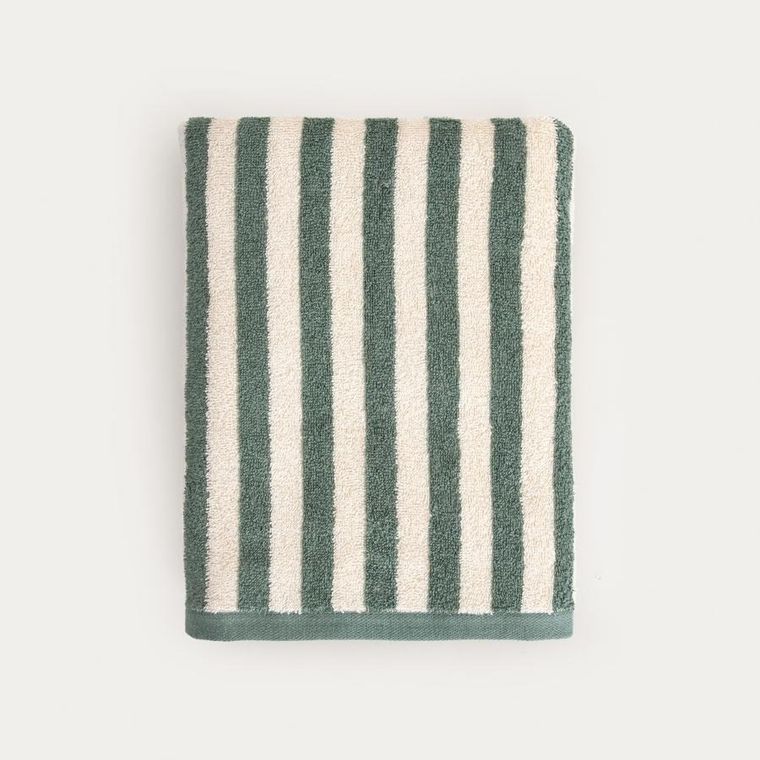 Homla, Listra, ręcznik, w pistacjowe paski, 70-130 cm
