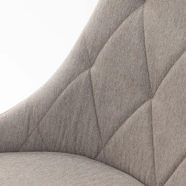 Homla, Louis Quilter, Krzesło w tkaninie beżowe, 44-59-88 cm, 848952