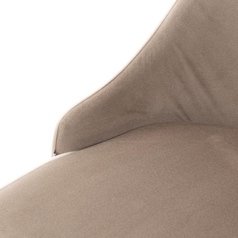 Homla, Louis Ribbon, Krzesło welurowe beżowe 44-59-88 cm