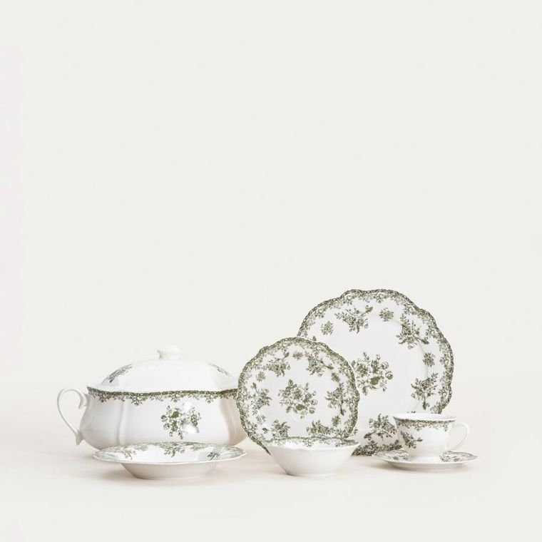 Homla, Lourry, miska, zielona, 14 cm