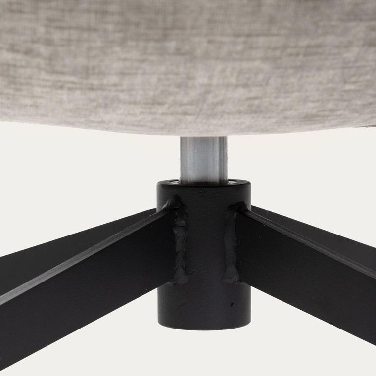 Homla, Lunaire, fotel, obrotowy welurowy, beżowy, 86-76-87 cm