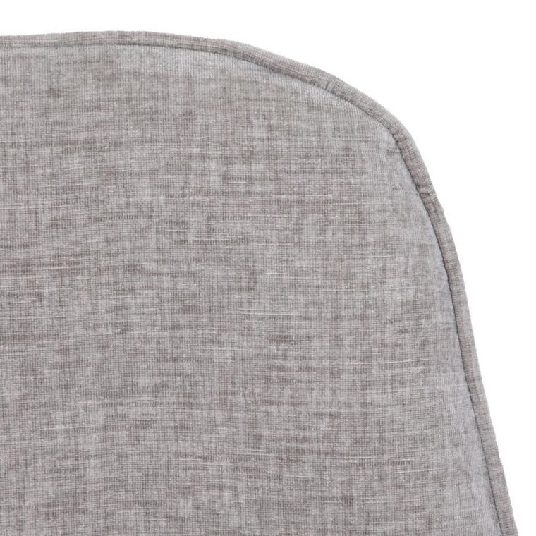 Homla, Lunaire, fotel obrotowy, welurowy, szary, 86-76-87 cm