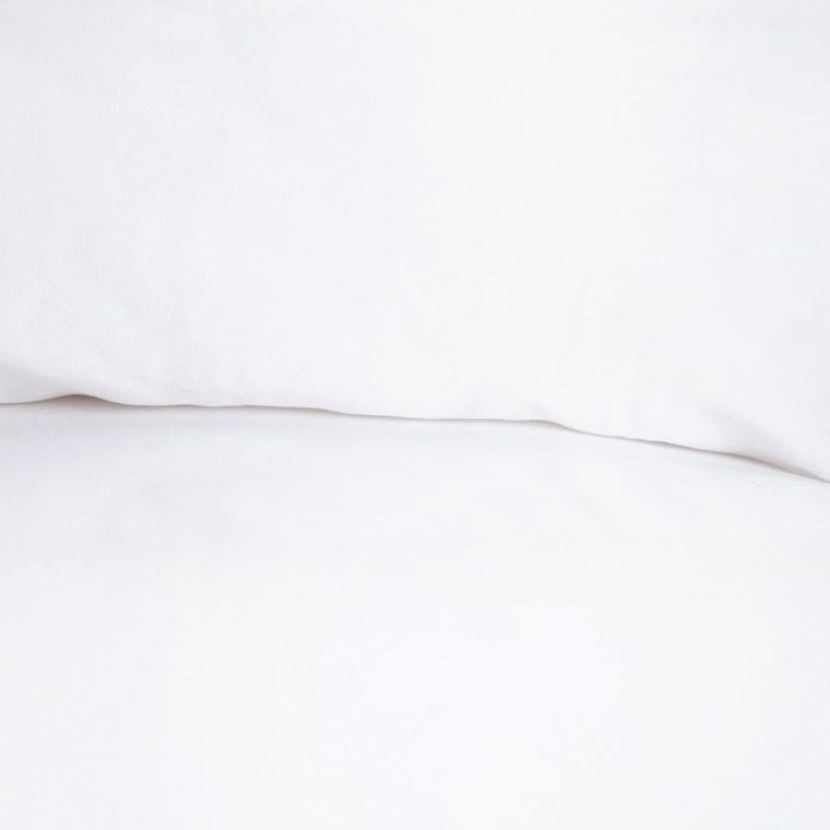 Homla, Maisy, zestaw dwóch poszewek z mikrofibry, białych, 40-40 cm