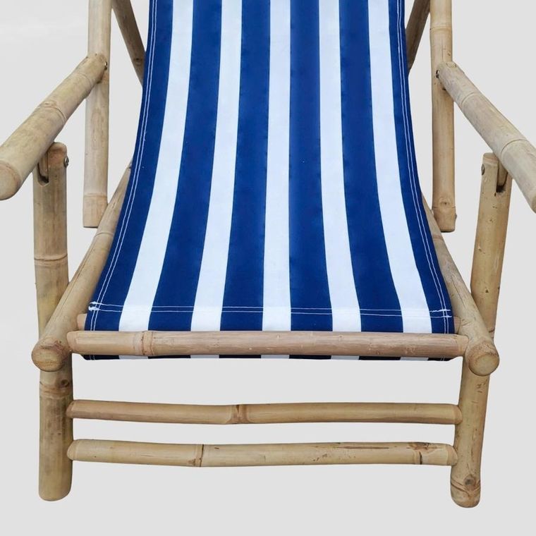 Homla, Mare, leżak, w biało niebieskie paski, 139-60-11 cm, 741845