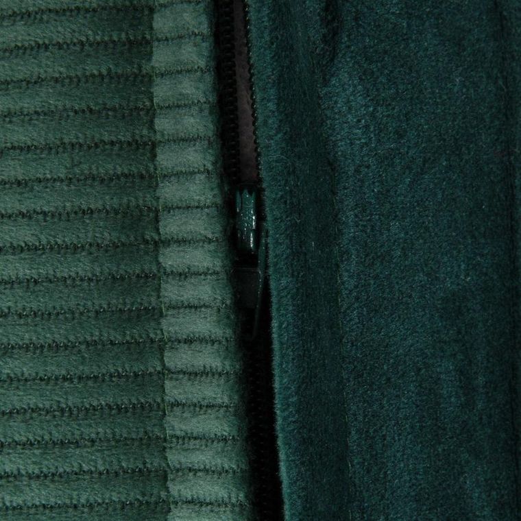 Homla, Nantu, poszewka, welwetowa imitacja sztruksu zielona, 45-45+1.5 cm