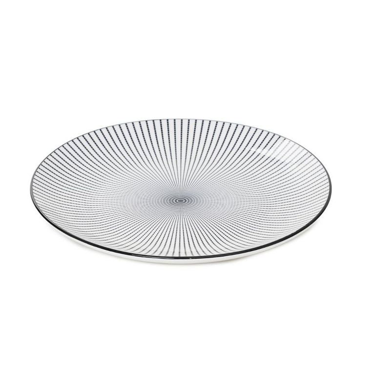 Homla, Navia, talerz obiadowy, czarny, 27 cm