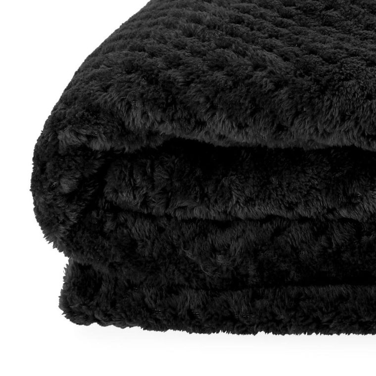 Homla, Noah, koc, ziarnka ryżu, czarny, 150-200 cm