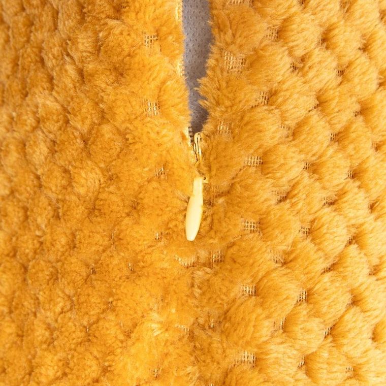 Homla, Noah, poszewka, ziarnka ryżu musztardowa, 45-45 cm, 2 szt.