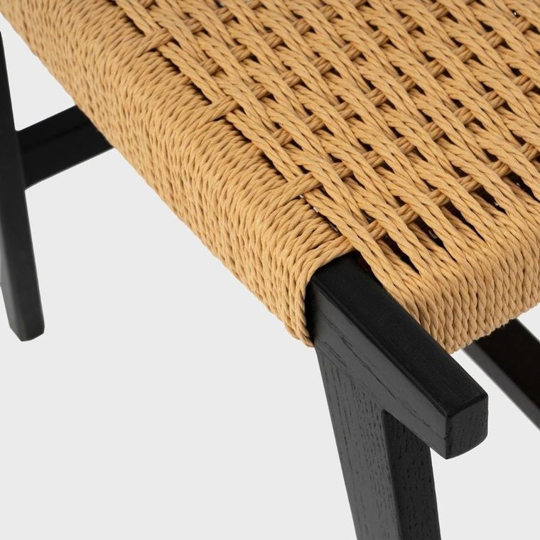 Homla, Novum, taboret, czarny, 52-34-42 cm