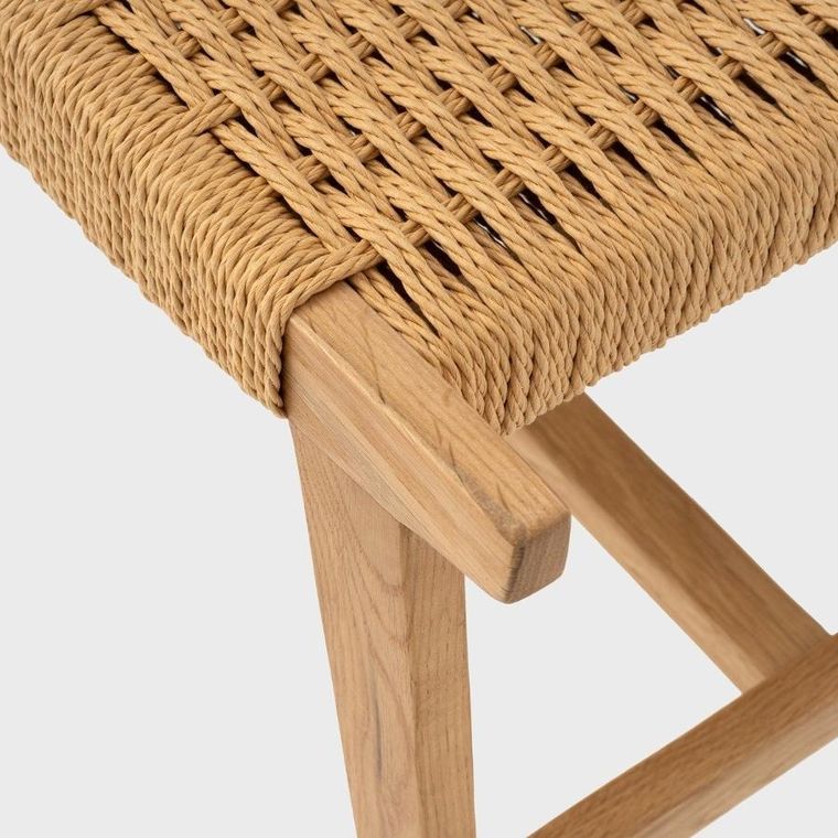 Homla, Novum, taboret, naturalny, 52-34-42 cm