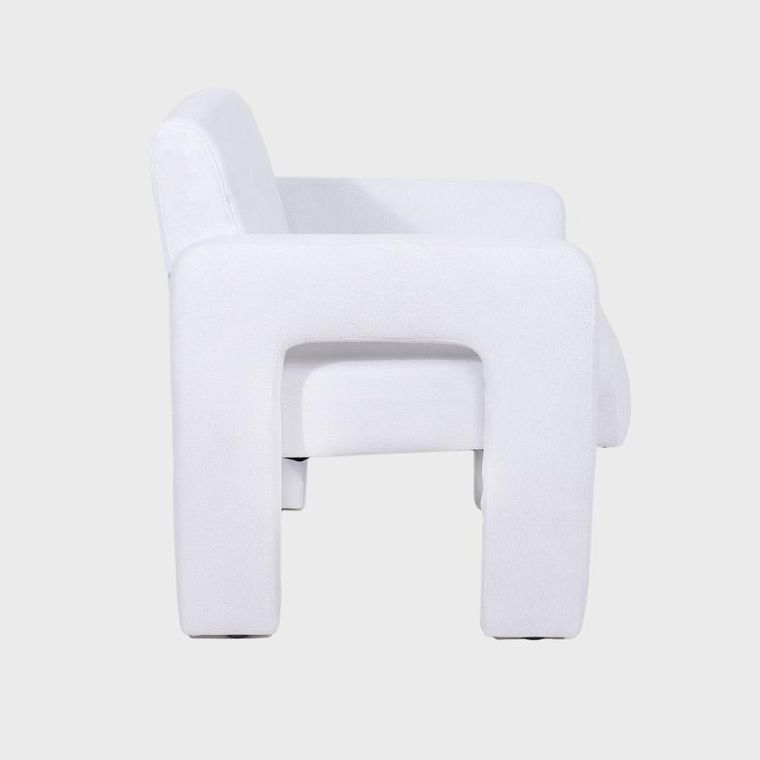 Homla, Pelle, fotel, biały, 68-69-75 cm, 737763