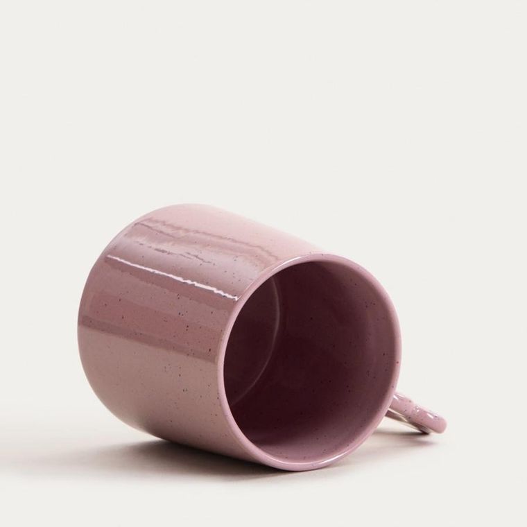 Homla, Pelma, kubek, fioletowy z uchem w kształcie kwiatka, 0,4l