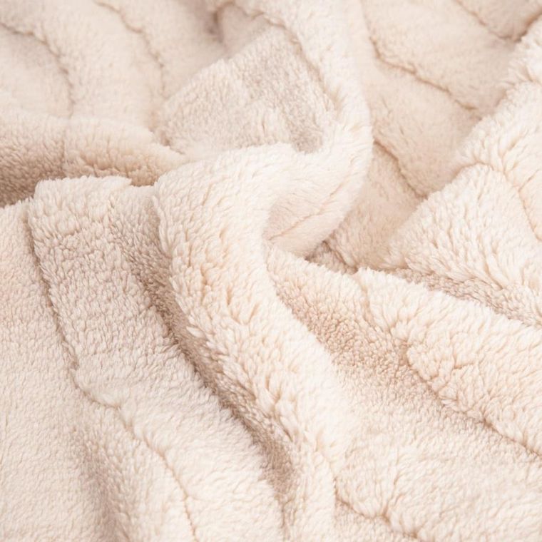 Homla, Raul, koc, puszysty ze strukturalnym wzorem, beżowy, 150-200 cm