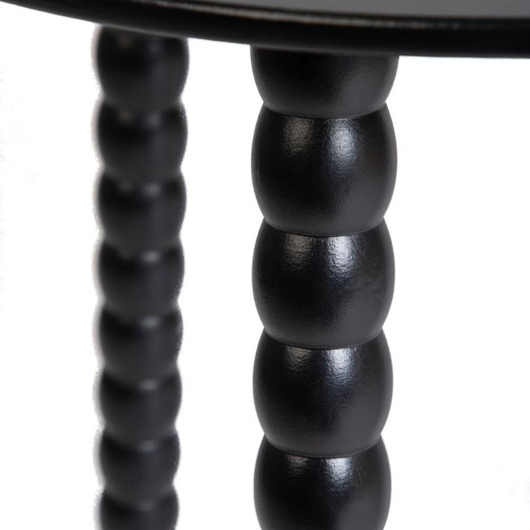 Homla, Resle, stolik kawowy, czarny, 40-40-40 cm