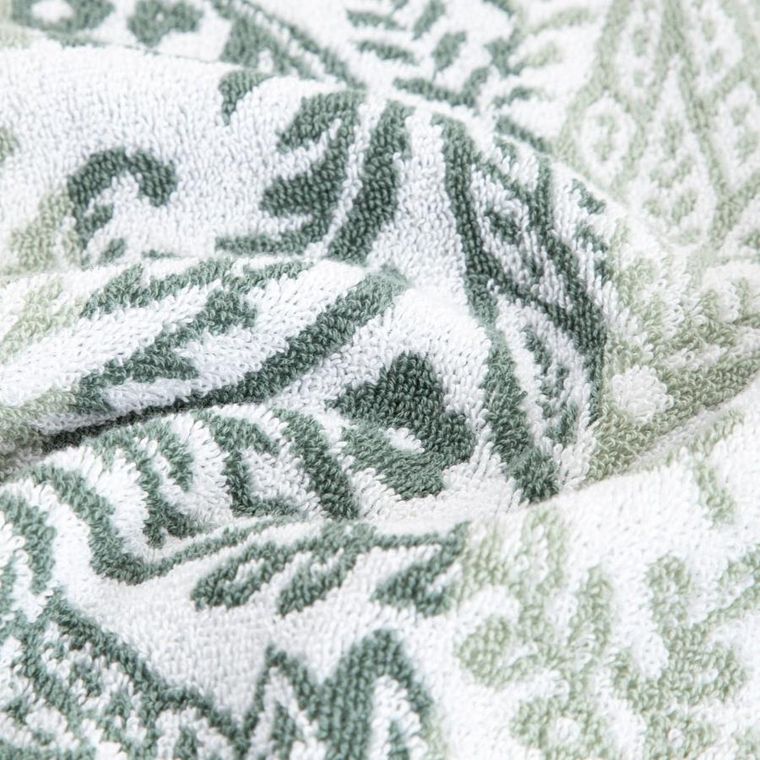 Homla, Ronu, ręcznik, pistacjowy wzorzysty, 70-130 cm