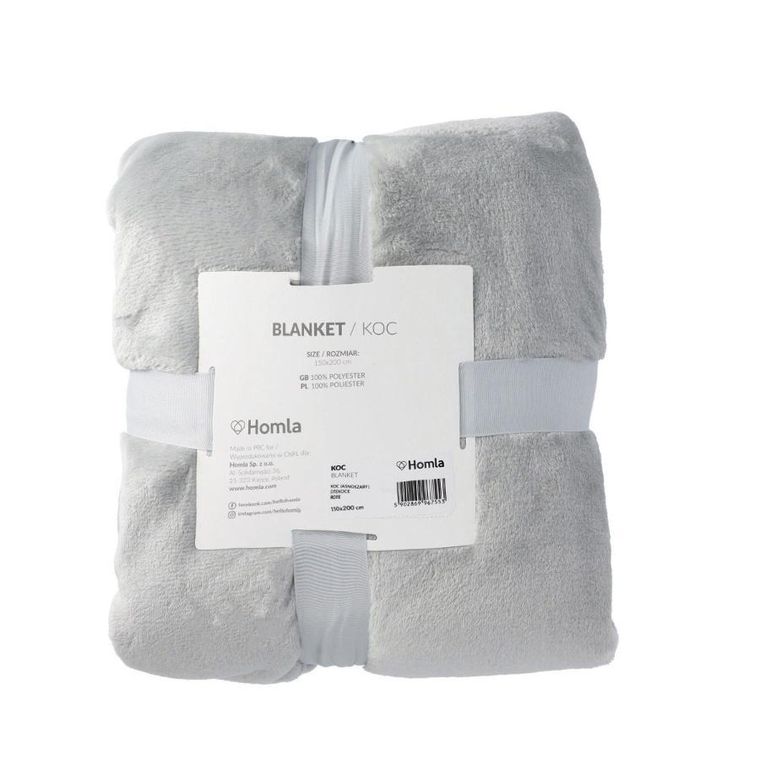 Homla, Rote, koc, jasnoszary, 150-200 cm