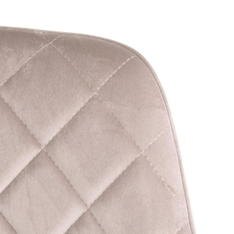 Homla, Shelton, krzesło, welurowe beżowe, 56-60-84 cm
