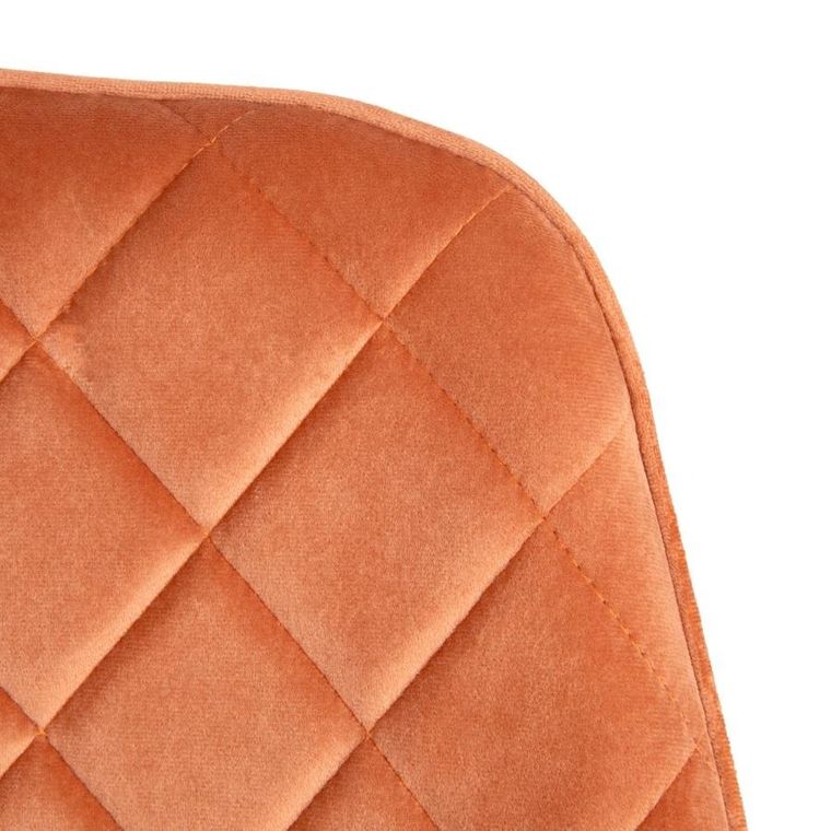 Homla, Shelton, Krzesło welurowe ceglaste, 56-60-84 cm, 860534