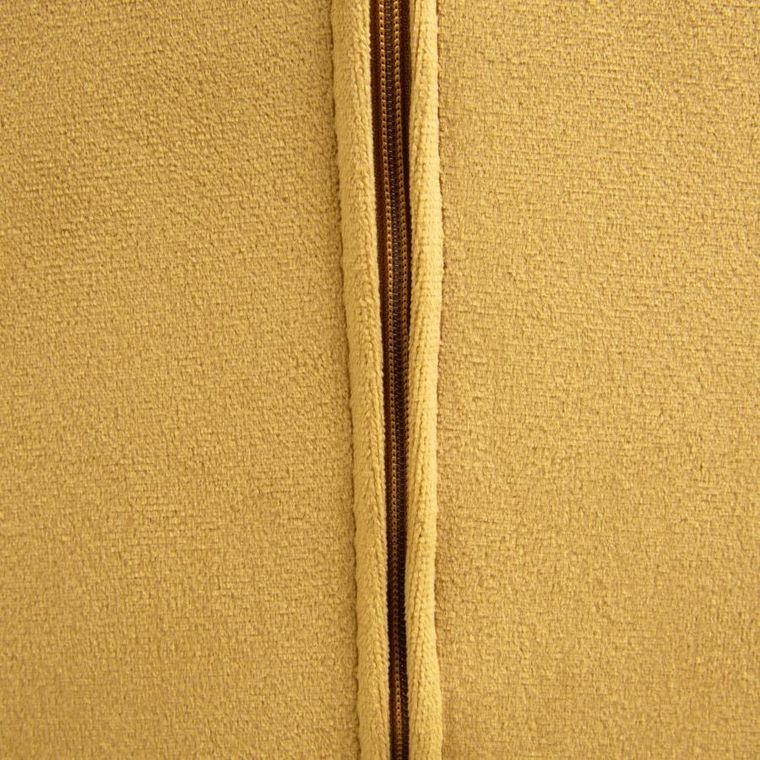 Homla, Shelton, Krzesło welurowe musztardowe, 56-60-84 cm, 860565