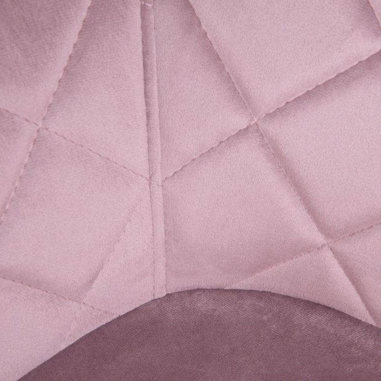 Homla, Shelton, Krzesło welurowe różowe, 56-60-84 cm, 860497