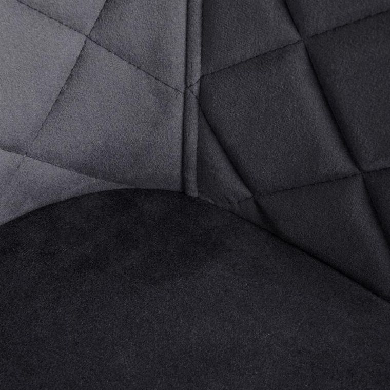 Homla, Shelton, Krzesło welurowe szare, 56-60-84 cm, 860503