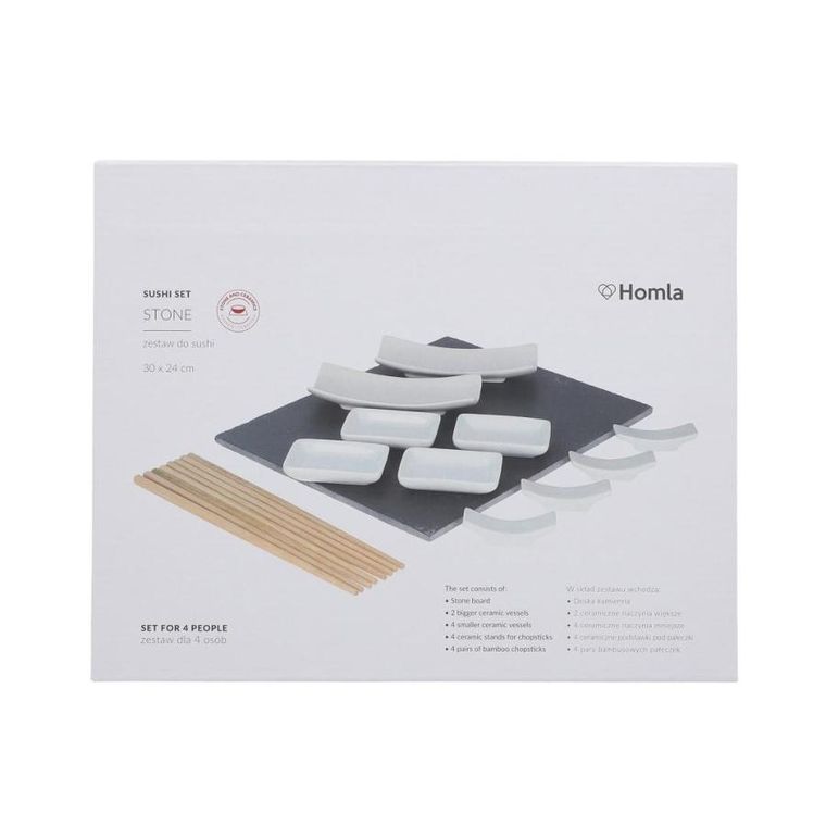 Homla, Sushi, zestaw do sushi, 15 elementów 30-24 cm