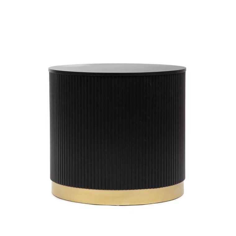 Homla, Tabi, stolik kawowy, matowy czarny, 40-36 cm