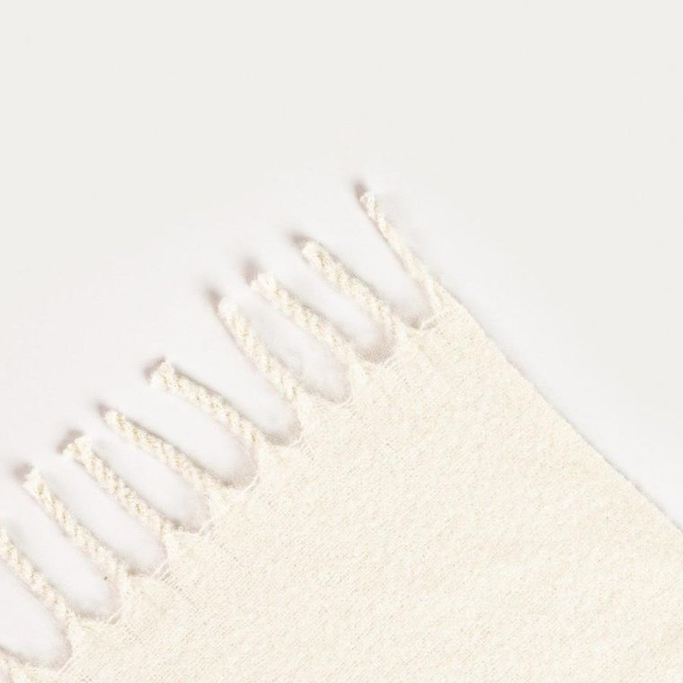 Homla, Tain, koc, ecru z dodatkiem wełny, 150-200 cm