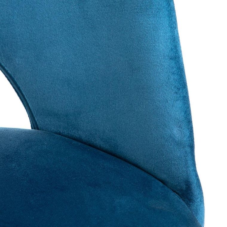 Homla, Tercio, Krzesło welurowe granatowe, 47-55-77 cm, 871028