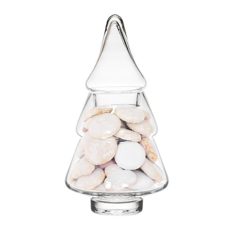 Homla, Tinsel, choinka, szklana, 26-16 cm