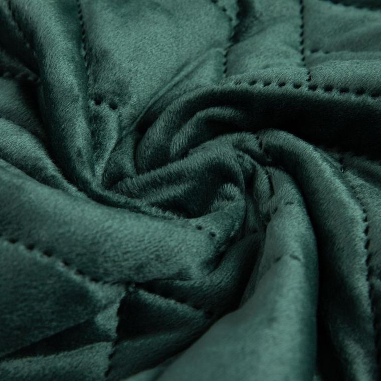 Homla, Tuala, narzuta welwetowa z pikowaniem, zielona, 200-220 cm, 745584