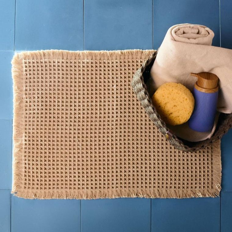 Homla, Vaffel, dywanik łazienkowy, o waflowej teksturze, 40-60 cm, 704383