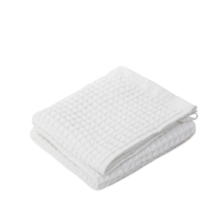 Homla, Vaffel, ręcznik, biały, 50-90 cm