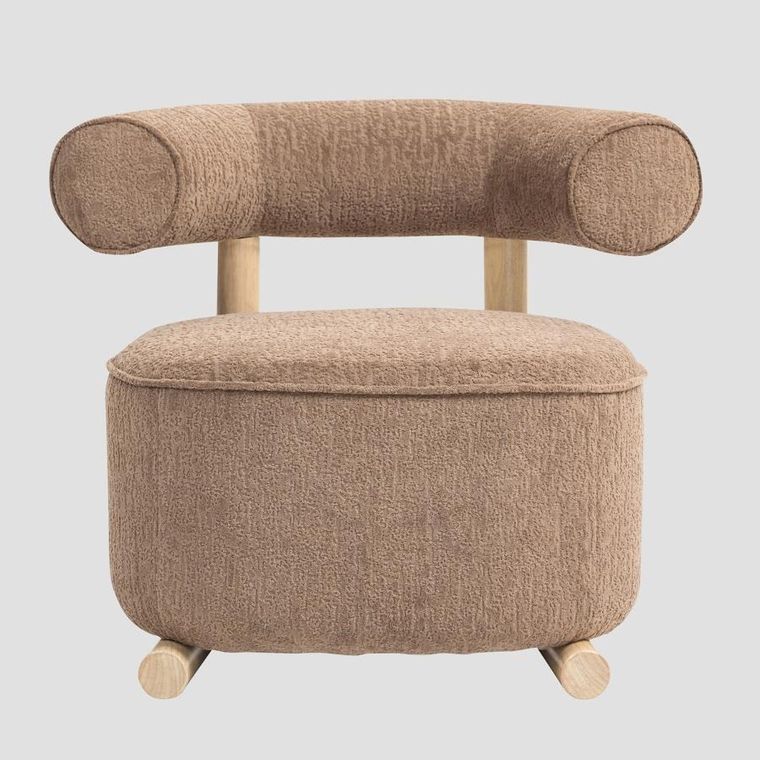 Homla, Vita, fotel, beżowy, 72-81-67 cm