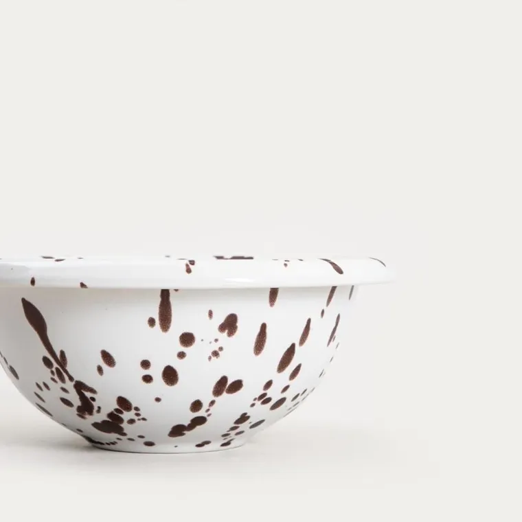 Homla, Wilora, miska, nakrapiana brązowa, 18-7 cm